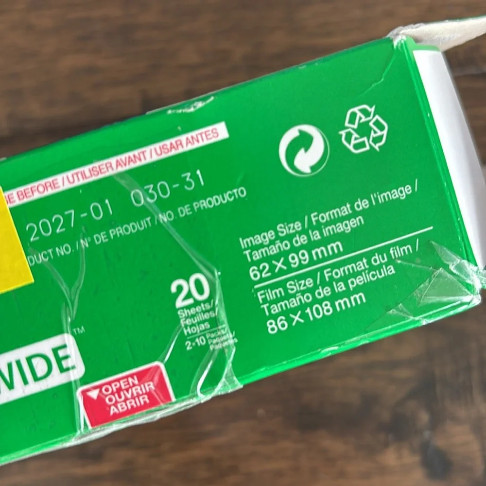 20 Sheets Prints Fujifilm Instax Wide Instant Color‎ Film